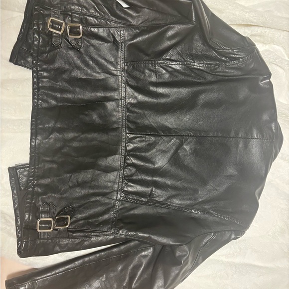 Vintage leather attic jacket from the 1970’s in good condition - Picture 4 of 4